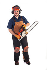 Image showing Chainsaw Worker