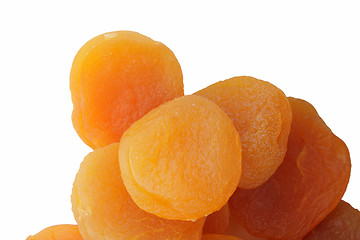 Image showing Group of dried apricot