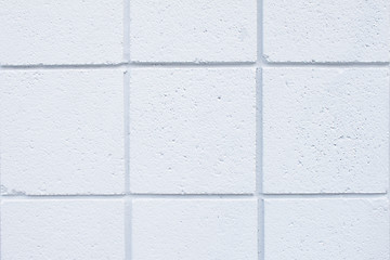 Image showing White tiled wall