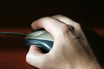 Image showing computer mouse in hand businessperson