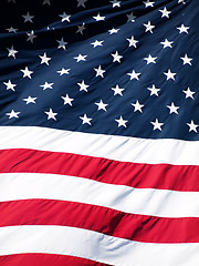 Image showing American flag background