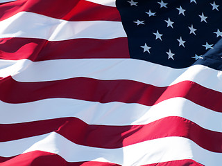 Image showing American flag background