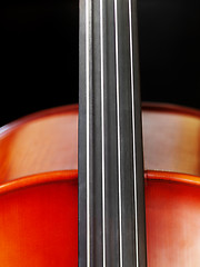 Image showing Cello closeup