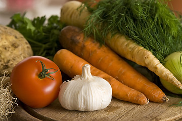 Image showing Vegetables in kitchen