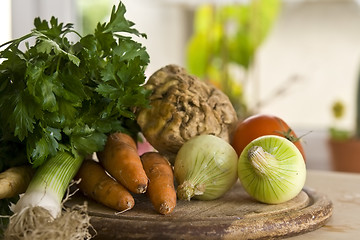 Image showing Vegetables in kitchen