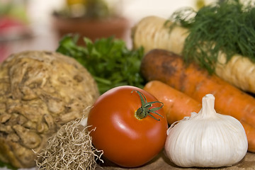 Image showing Vegetables in kitchen