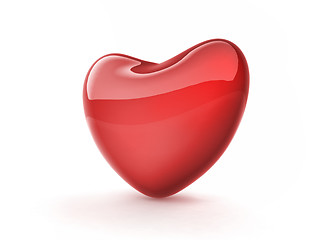 Image showing Red Heart on white background