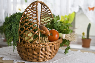 Image showing Vegetables in kitchen