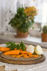 Image showing Vegetables in kitchen