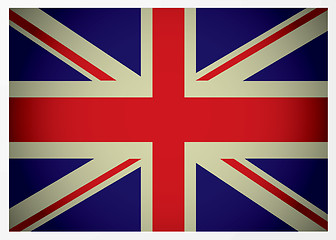 Image showing aged british flag