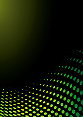 Image showing green abstract wave