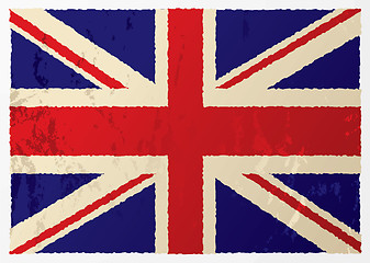 Image showing grunge british flag