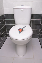 Image showing Plane in the toilet