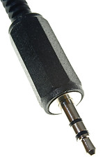 Image showing Black Stereo Jack plug