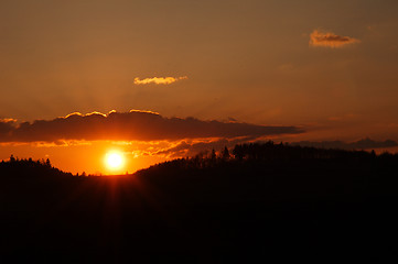 Image showing sunset