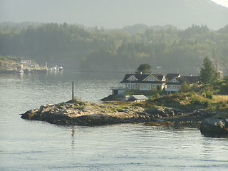 Image showing Norwegian Coast close to Bergen