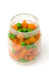 Image showing Carrot and green peas