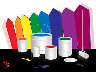 Image showing Color paints