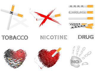 Image showing Cigarettes and drugs