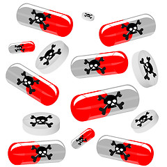 Image showing Many harmful tablets