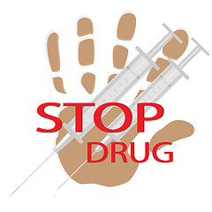 Image showing Stop drug