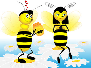 Image showing The bees