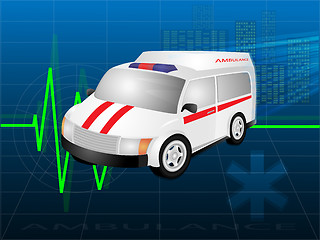 Image showing The medical car