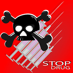 Image showing The poster against drugs