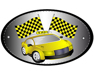 Image showing The sign taxi