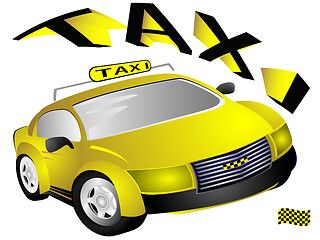 Image showing The yellow taxi