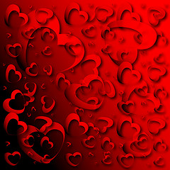 Image showing Red hearts