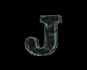 Image showing frozen letter j