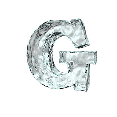 Image showing frozen letter G