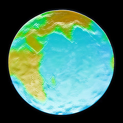 Image showing abstract scene planet on background