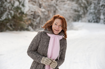 Image showing Woman in forest