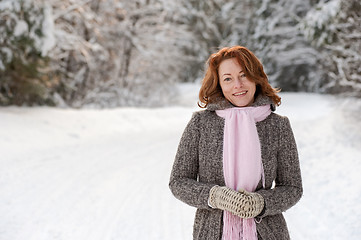 Image showing Woman in forest