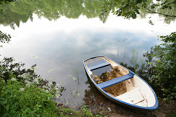 Image showing landscape with boat
