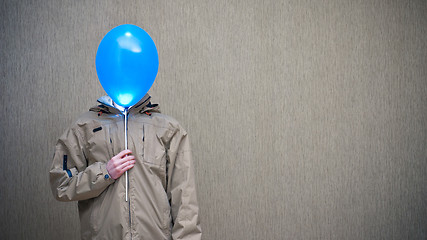 Image showing Man with the baloon