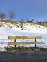 Image showing Park bench