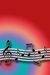 Image showing Warm Music Theme