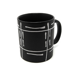 Image showing Black cup on white background