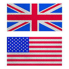 Image showing UK and USA flag