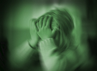 Image showing Child depression