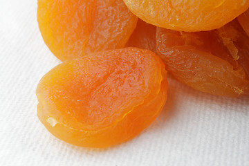 Image showing Group of dried apricot
