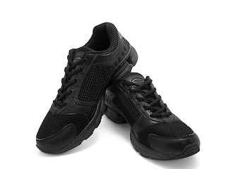 Image showing Black sneakers