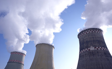 Image showing smokestacks