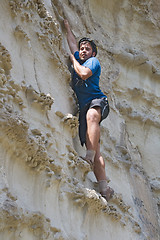 Image showing Rock-climber