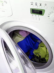 Image showing Clothes in laundry