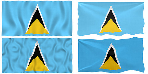Image showing Flag of Saint Lucia