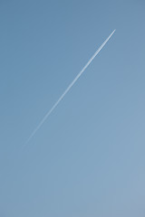 Image showing Jet flying high up in the air